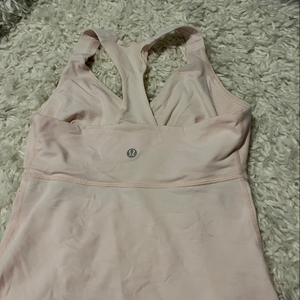 Pink lululemon tank top
